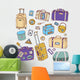 Vintage suitcases Travel Wall Decal