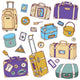 Vintage suitcases Travel Wall Decal