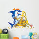 Pirate Shark Wall Decal