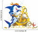 Pirate Shark Wall Decal