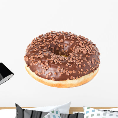 Donut White Wall Decal shown on a wall