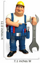 Mechanic with big wrench Wall Decal