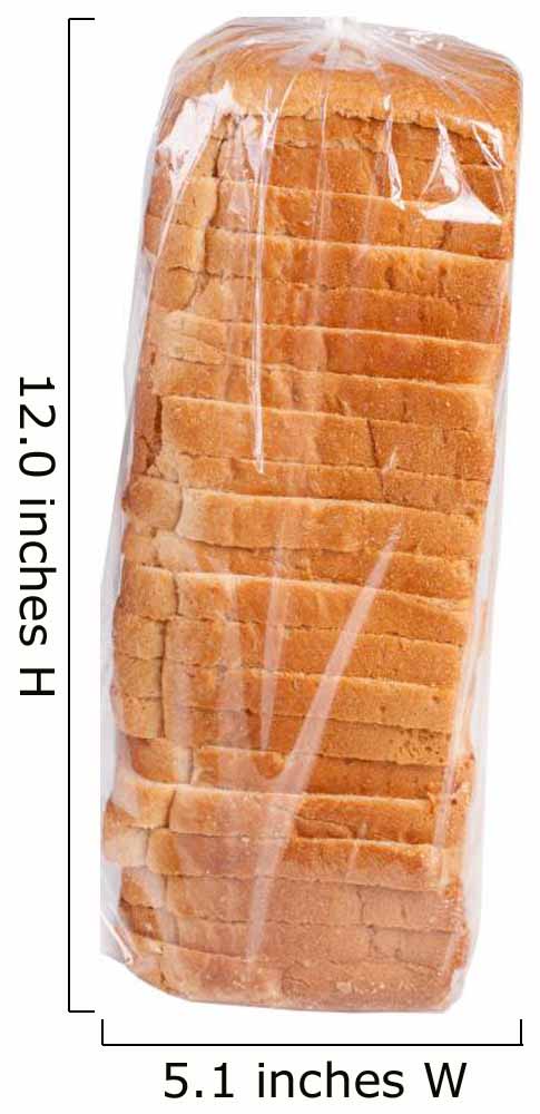 Sliced bread in plastic. Wall Decal