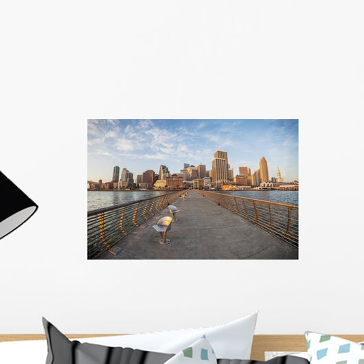 San Francisco in fish eye Wall Mural