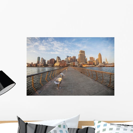 San Francisco in fish eye Wall Mural