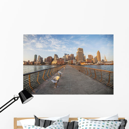 San Francisco in fish eye Wall Mural