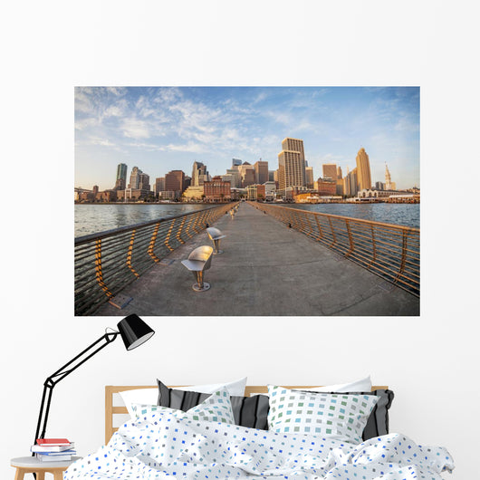 San Francisco in fish eye Wall Mural