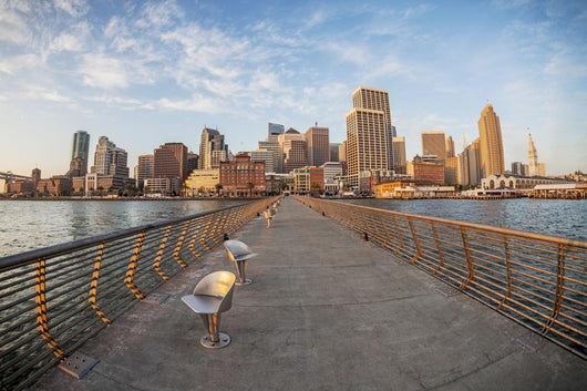 San Francisco in fish eye Wall Mural
