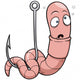Vector illustration cartoon worm Wall Decal