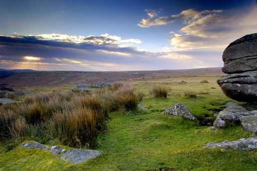Beautiful Sunrise Combestone Tor Wall Decal