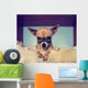 Cute Chihuahua Blanket with Wall Decal