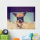 Cute Chihuahua Blanket with Wall Decal