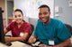 Male and Female Nurse Working 