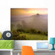 Early Morning Corfe Castle Wall Decal