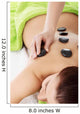 Beautiful woman lying on spa salon. 