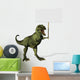 A T-Rex dinosaur holding a blank sign - 3D render Wall Decal