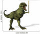 A T-Rex dinosaur holding a blank sign - 3D render Wall Decal