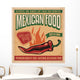 Vintage poster for Mexican food 