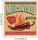 Vintage poster for Mexican food 