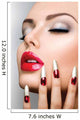 Fashion Beauty Model Girl. Manicure and Make-up. Nail art 