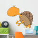 Turtle cartoon Wall Decal