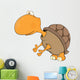 Turtle cartoon Wall Decal