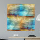 Texture Watercolor Brown Blue Wall Decal