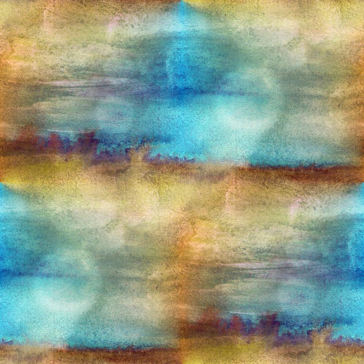 Texture Watercolor Brown Blue Wall Decal