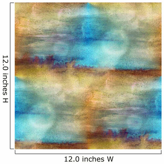Texture Watercolor Brown Blue Wall Decal