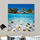 Tropical island under and above water 