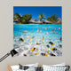 Tropical island under and above water 