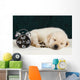 Labrador Puppy Sleeping Blanket Wall Decal