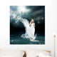 Mystic Goddess Stormy Sea Wall Decal
