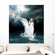 Mystic Goddess Stormy Sea Wall Decal