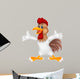 Cute Rooster Presenting Wall Decal