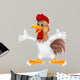 Cute Rooster Presenting Wall Decal