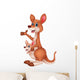 Mother and baby kangaroo Wall Decal