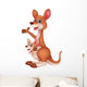 Mother and baby kangaroo Wall Decal