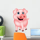 Cute Pig Cartoon Wall Decal