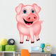 Cute Pig Cartoon Wall Decal