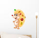 Cute hedgehog cartoon Wall Decal