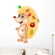 Cute hedgehog cartoon Wall Decal