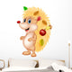 Cute hedgehog cartoon Wall Decal