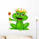 Frog king cartoon Wall Decal