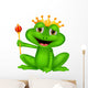 Frog king cartoon Wall Decal