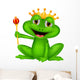 Frog king cartoon Wall Decal