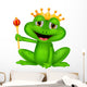 Frog king cartoon Wall Decal