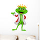 Cute King Frog with Wall Decal