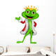 Cute King Frog with Wall Decal