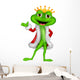 Cute King Frog with Wall Decal